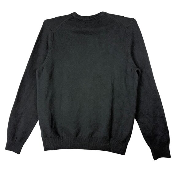 Izod Men's Classic Pullover Black Striped Crewneck Sweater Size Large NWT - Picture 2 of 11